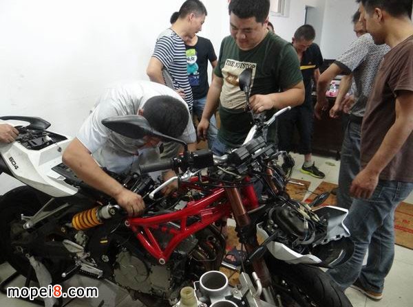 钱江摩托车第三期大排量摩托车维修技能培训