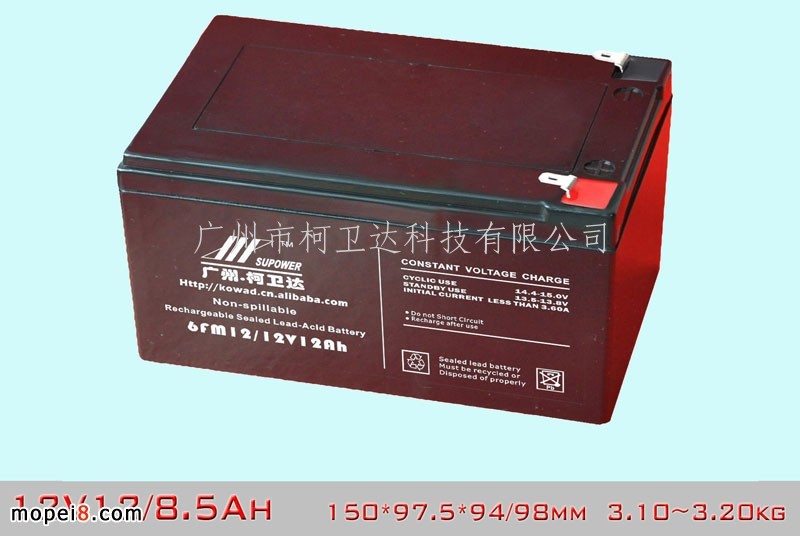 供应12V12(8.5Ah)特殊规格铅酸蓄电池