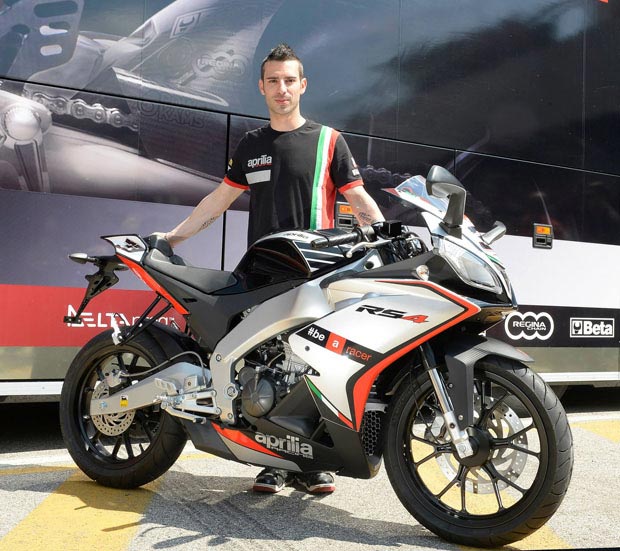 米兰迪与2014 Aprilia RS4-125 #bearacer 限量特別版