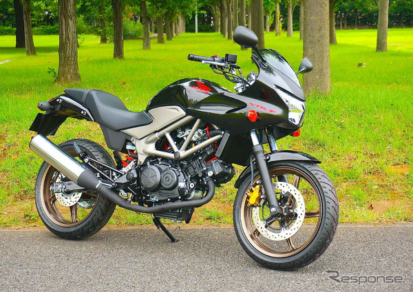 本田250cc裸身摩托车VTR改用子午线轮胎