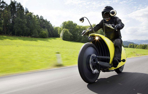 未来感十足的电动摩托车