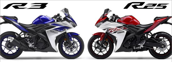 雅马哈YZF-R3和R25摩托车的区别