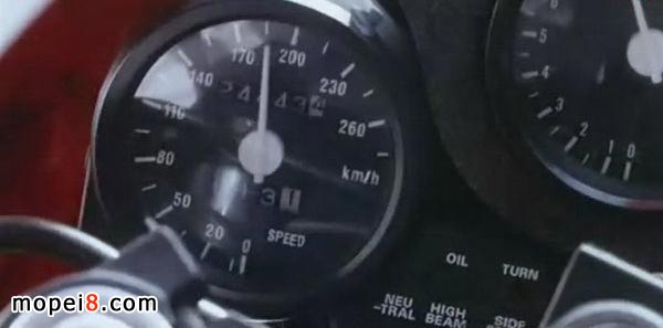 摩托车仪表都换掉了原厂可是只刻到180km/h为止
