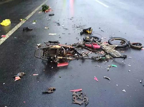 电动车残骸